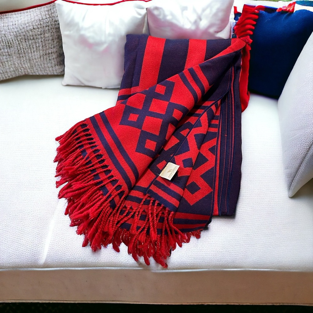 Anichini 100% Wool Throw Blanket